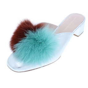 Comfortable Support Lulu Womens Slide Block Heel Mules