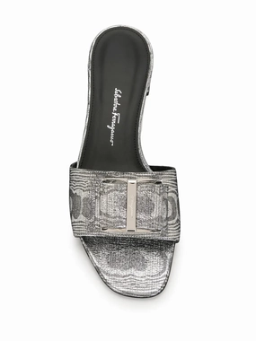 Open Toe Style Ferragamo Double Bow 30Mm Sandals