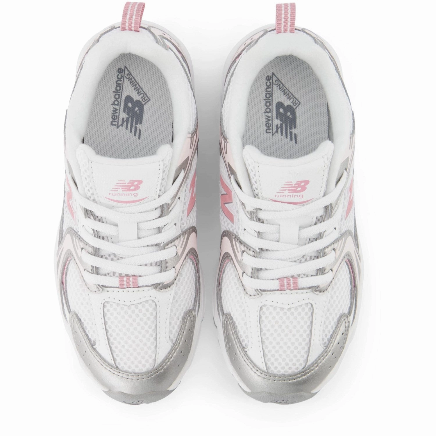 Stitched Toe Box New Balance Reflection 530 Kids Bungee Lace Sneakers