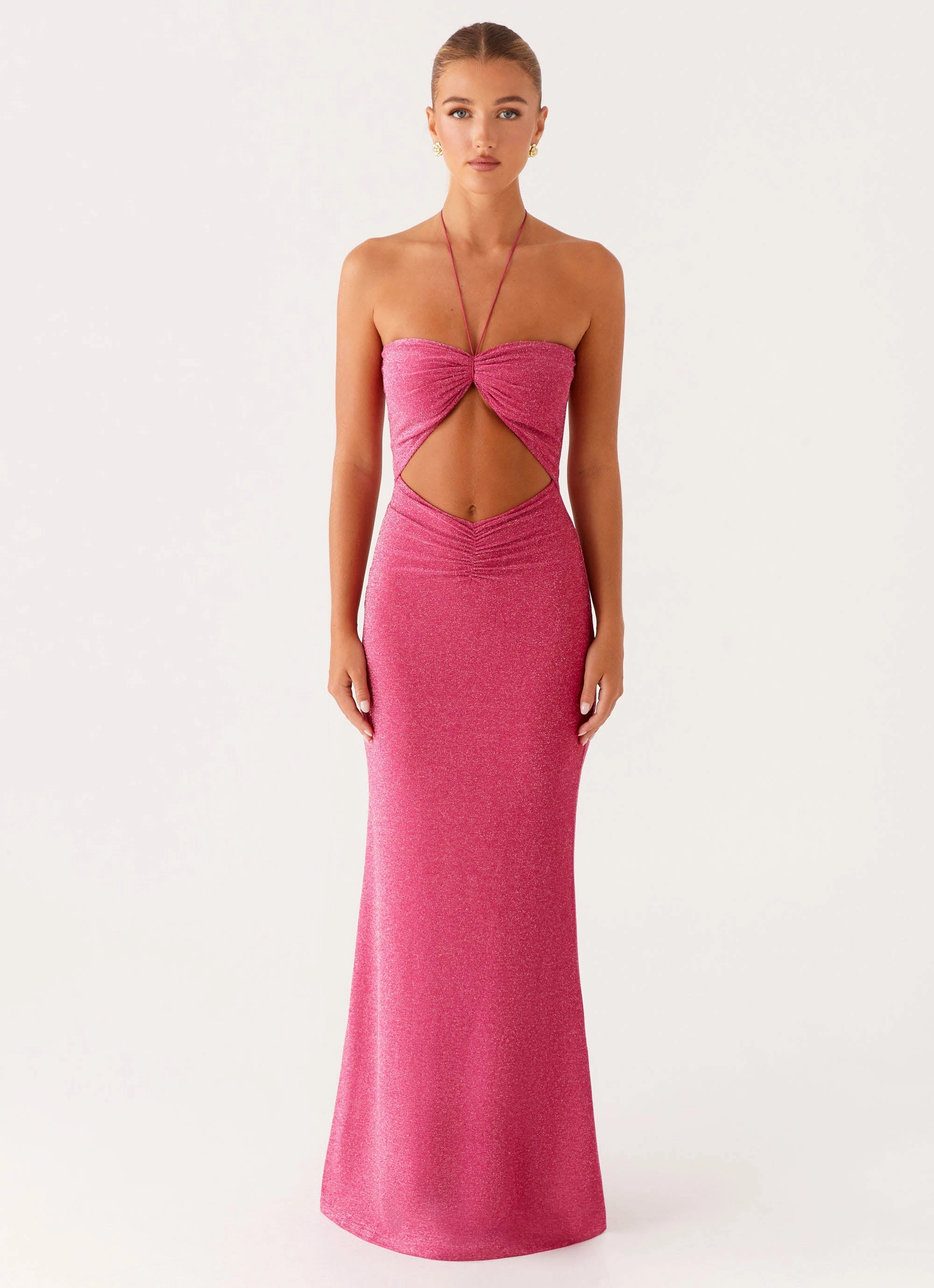 City Mood Travel-Pack Lorenzo Maxi Dress - Raspberry