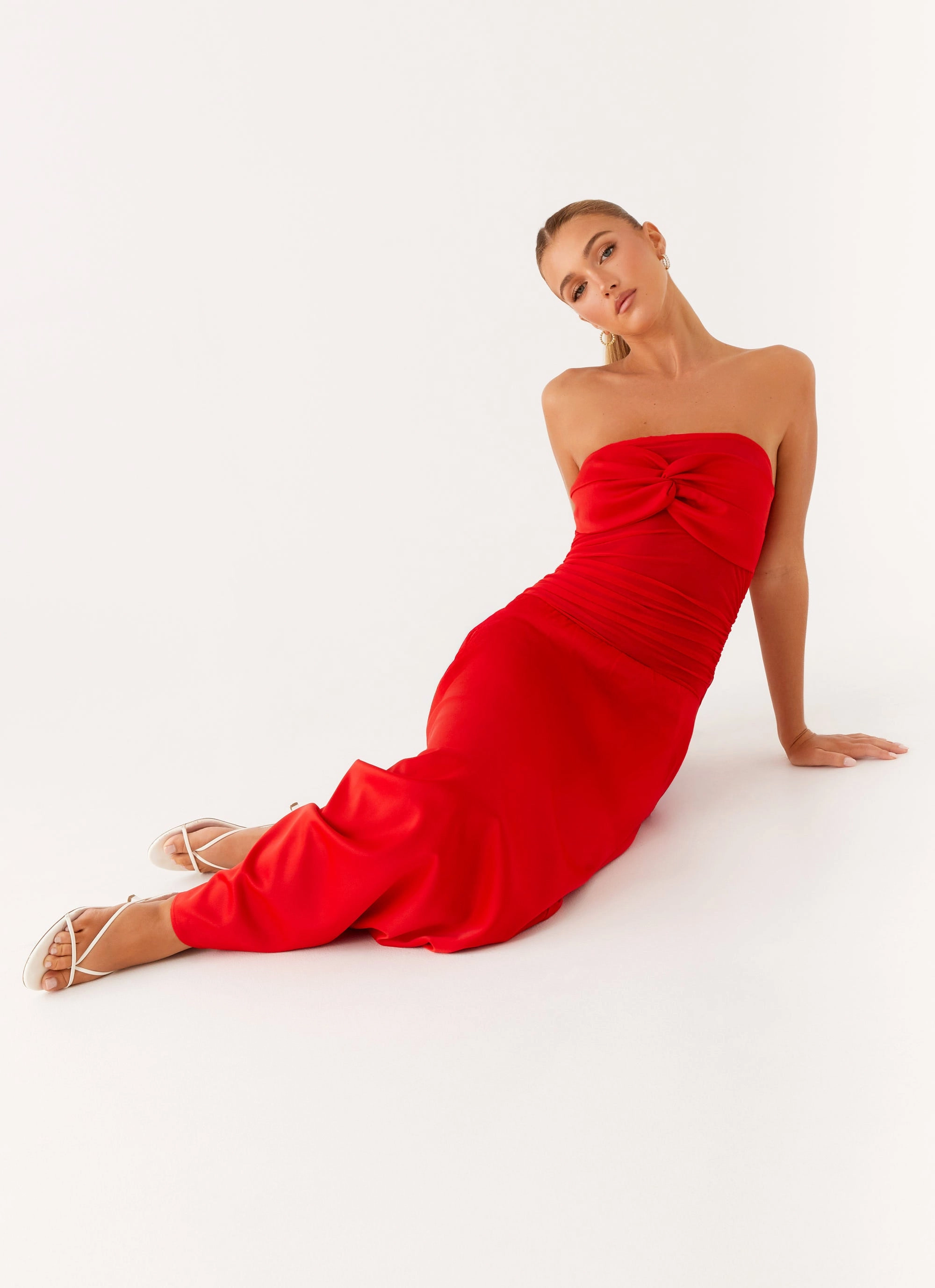Lazy Pick Polished Style Rewind Maxi Dress - Tangerine