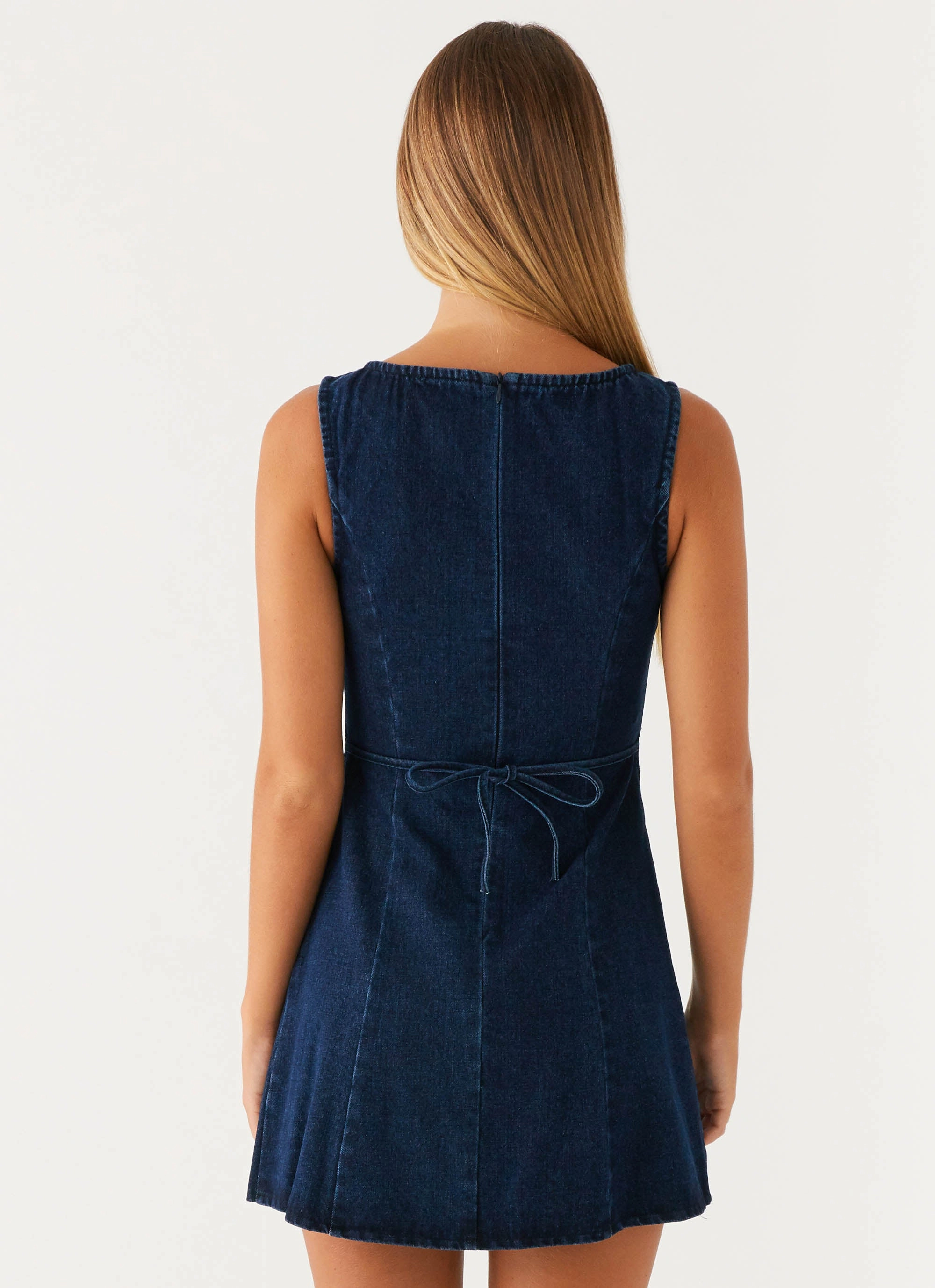 Bold Touch Rochelle Denim Mini Dress - Blue