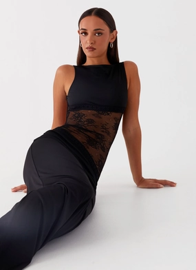 Lucinda Maxi Dress - Black Chill Wear Artistic Vibe