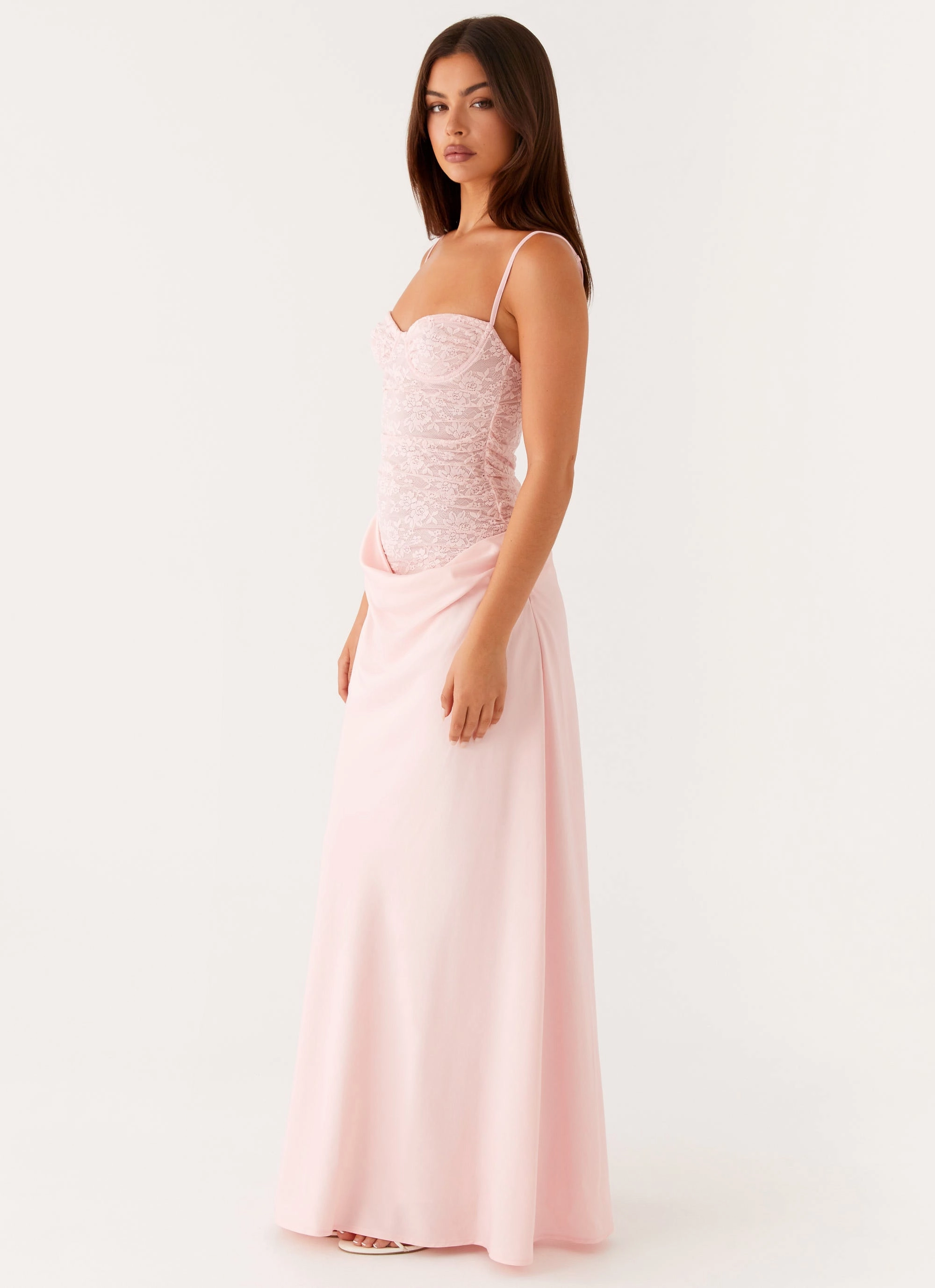 Romy Maxi Dress - Pink Smart Fit Polished Tailoring