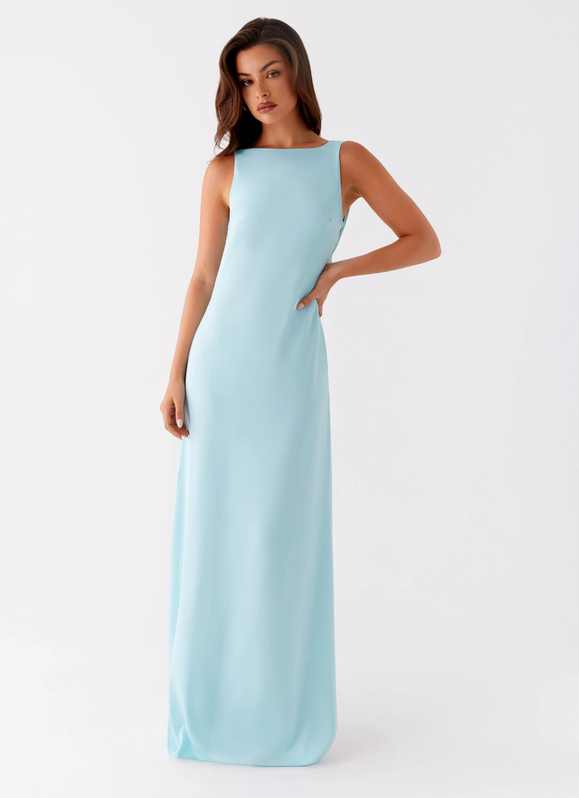 breathable fabric dress Ronnie Maxi Dress - Blue