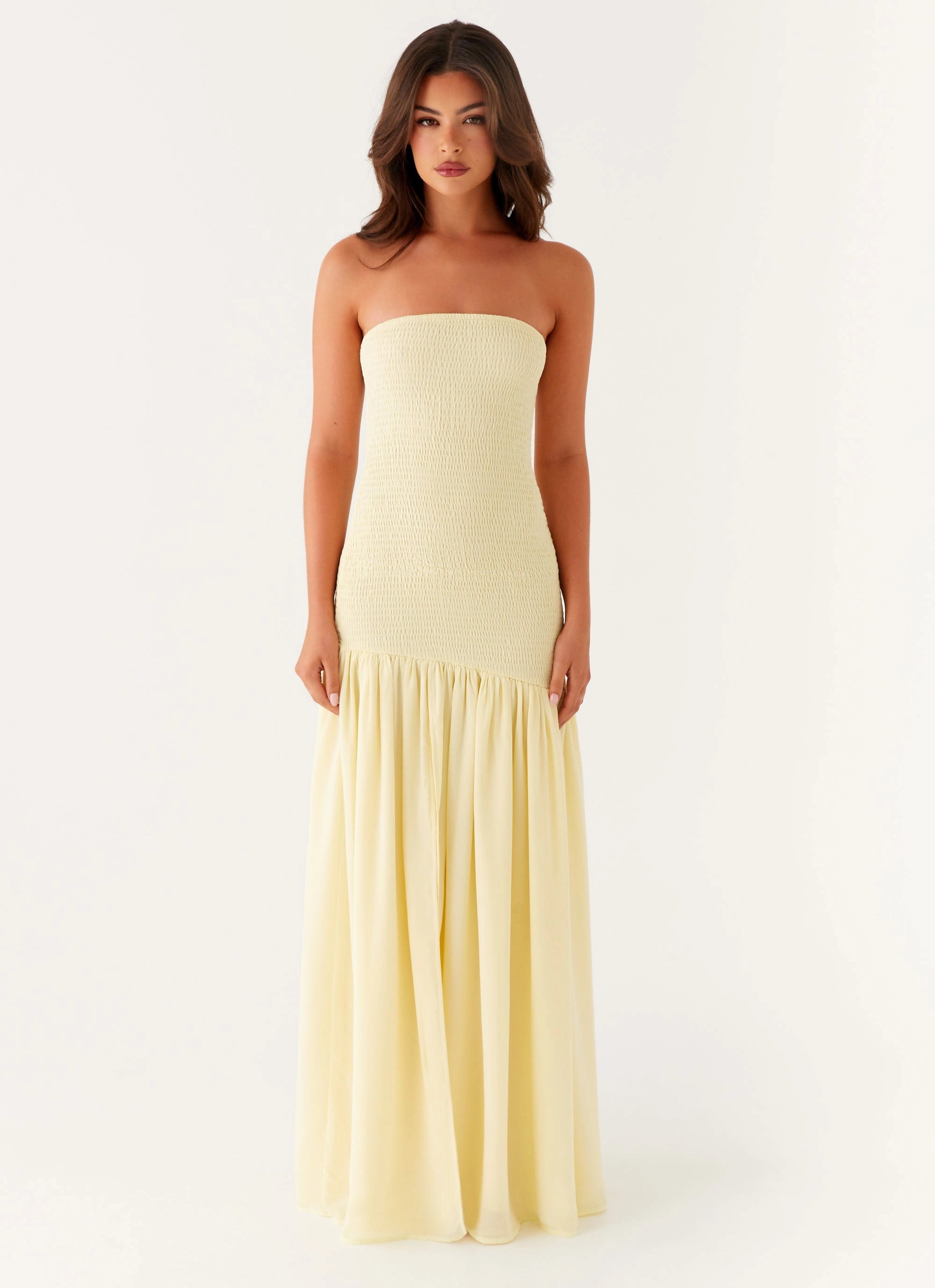 Soft and Stylish Royce Maxi Dress - Yellow
