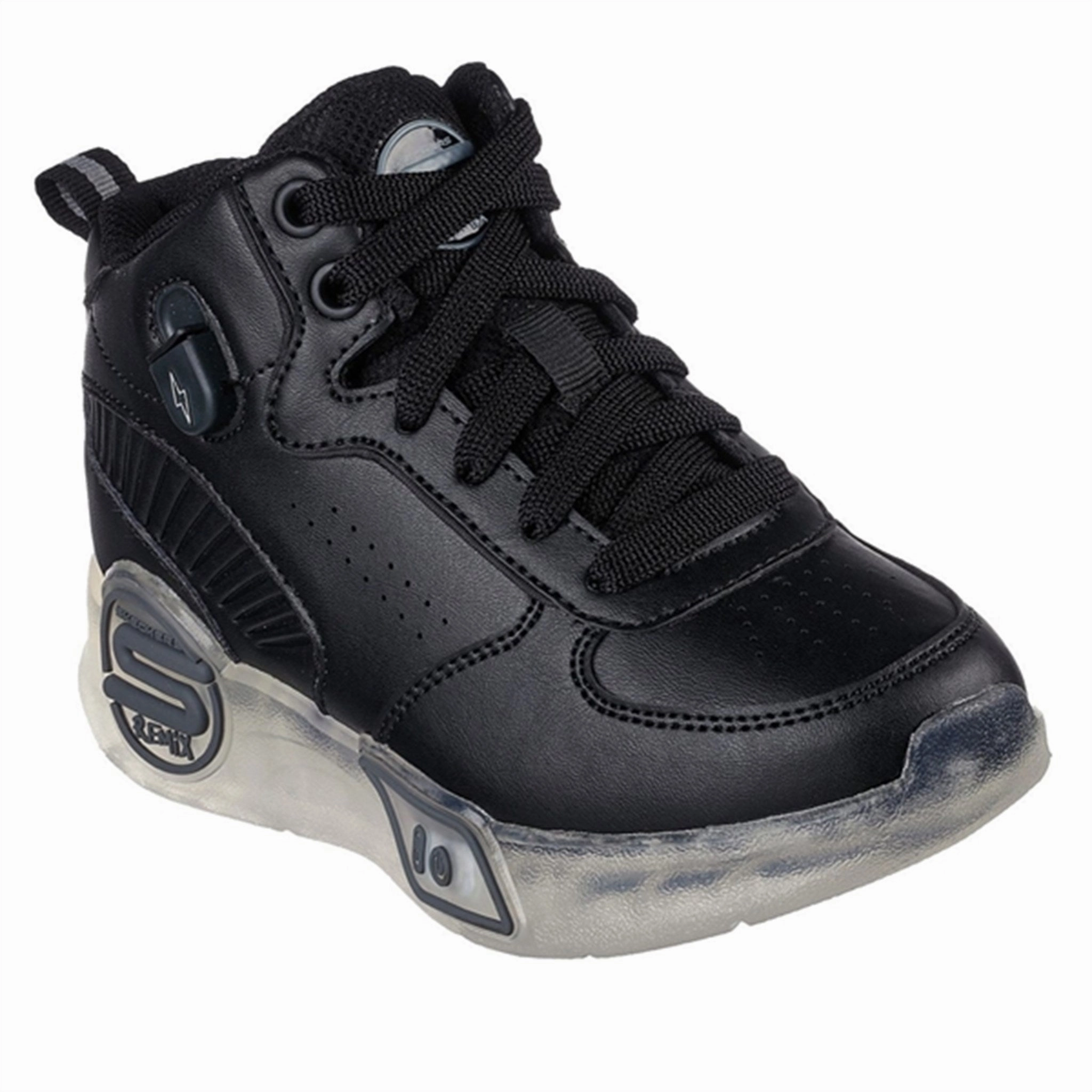 Skechers S-Lights Remix Black Sleek Comfort Neutral Motion Control