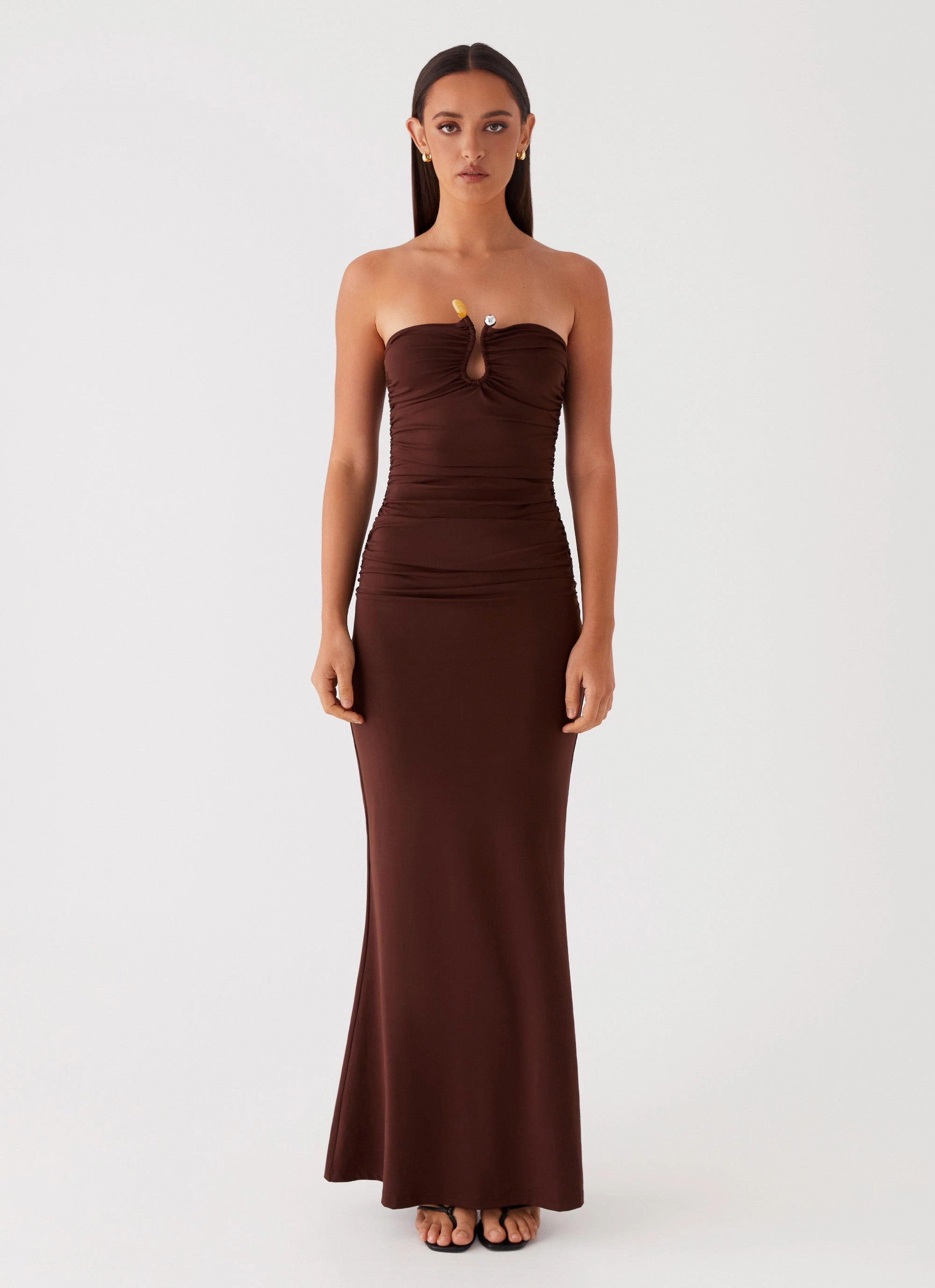 Smart Fit Rudy Maxi Dress - Brown