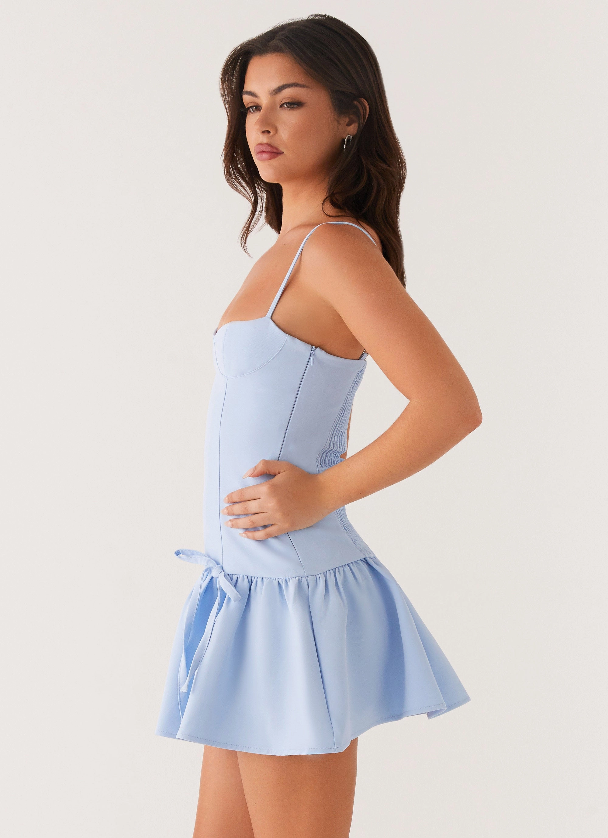 Winter Proof Running Late Mini Dress - Blue