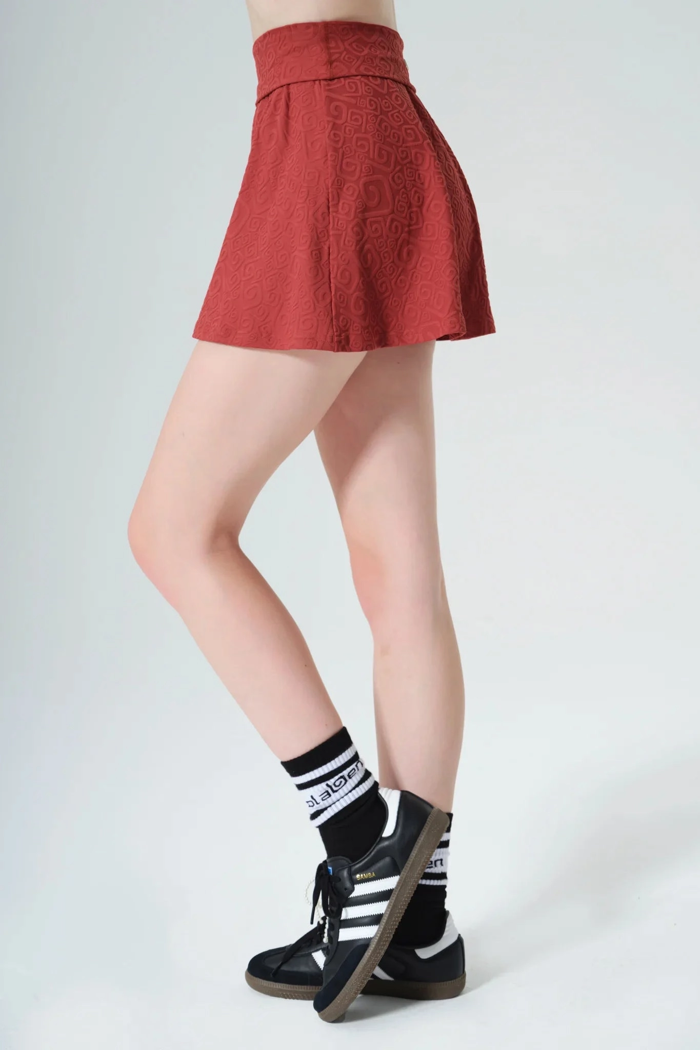 Moisture Wicking Technology Sadie 3D Skirt - Merlot