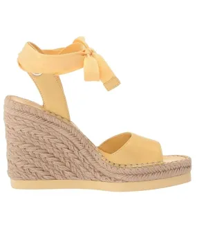 Bendsen Wedge Sandal In Panna Cotta Breathable straps Orthopedic Support