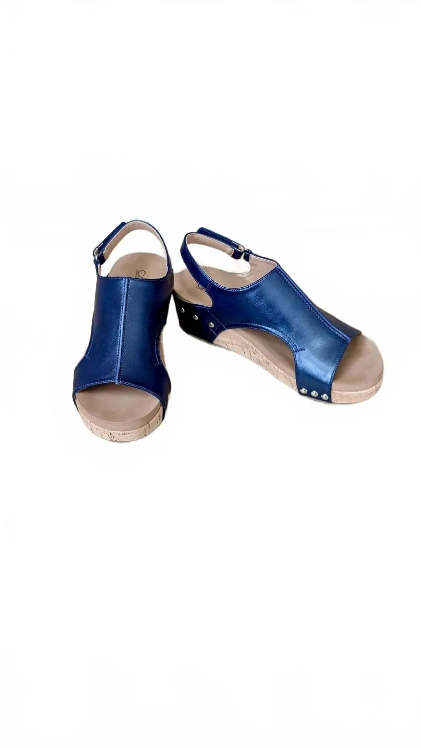 Volta Wedge Navy Rugged Traction Memory Foam Insert