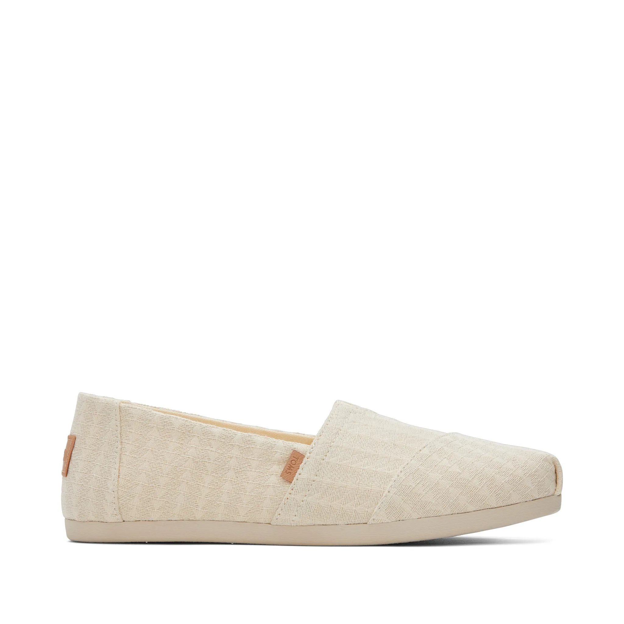 Womens Alpargata Natural Triangle Woven Espadrille Recycled Fabric Webbing