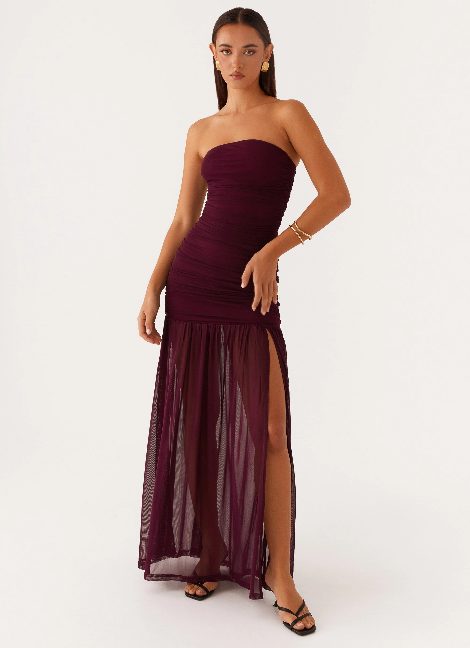 Trend Texture Savaya Maxi Dress - Mulberry