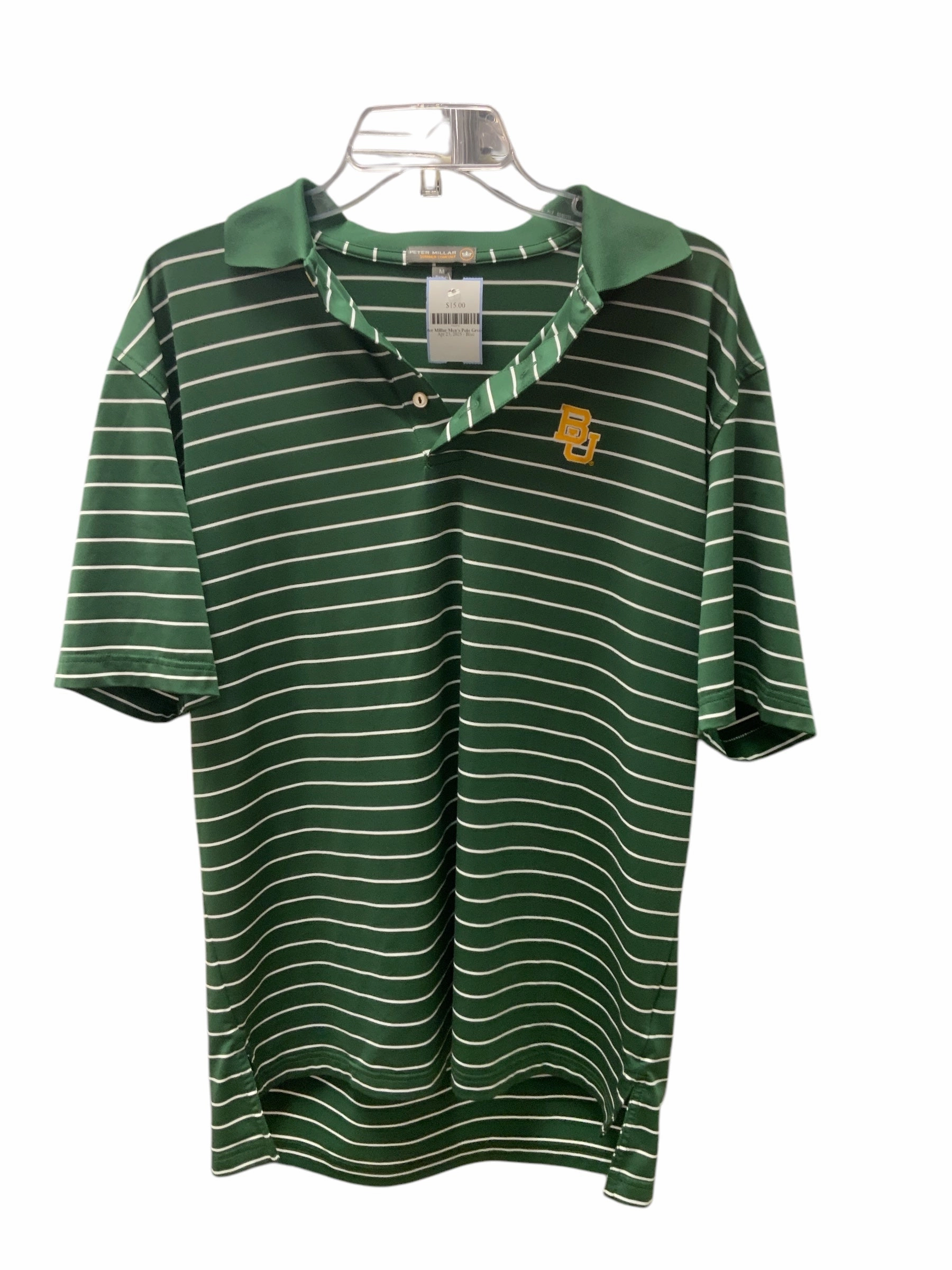 Peter Millar Men's Polo Green M Seasonal Wear On-The-Go Style