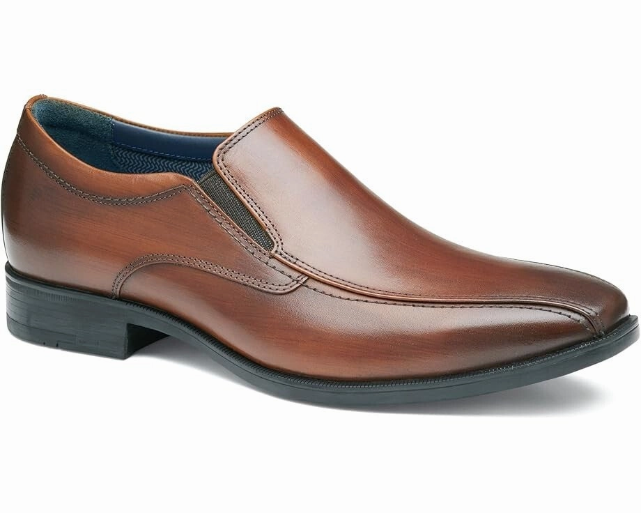 Exclusive Banquet Busy Floor Johnston & Murphy Gibbons Run-Off Men's   Brown Leather Dress Shoes RHS4958