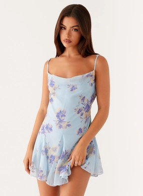 Austen Mini Dress - Print Inner lining