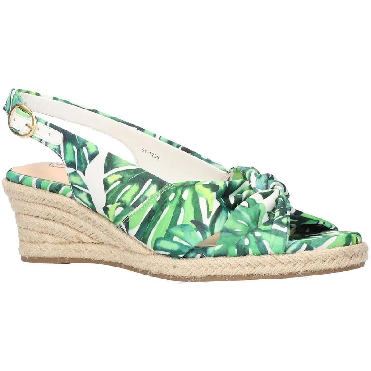 Comfortable walking shoes Compact Fit Kimora Womens Silk Slingback Espadrilles