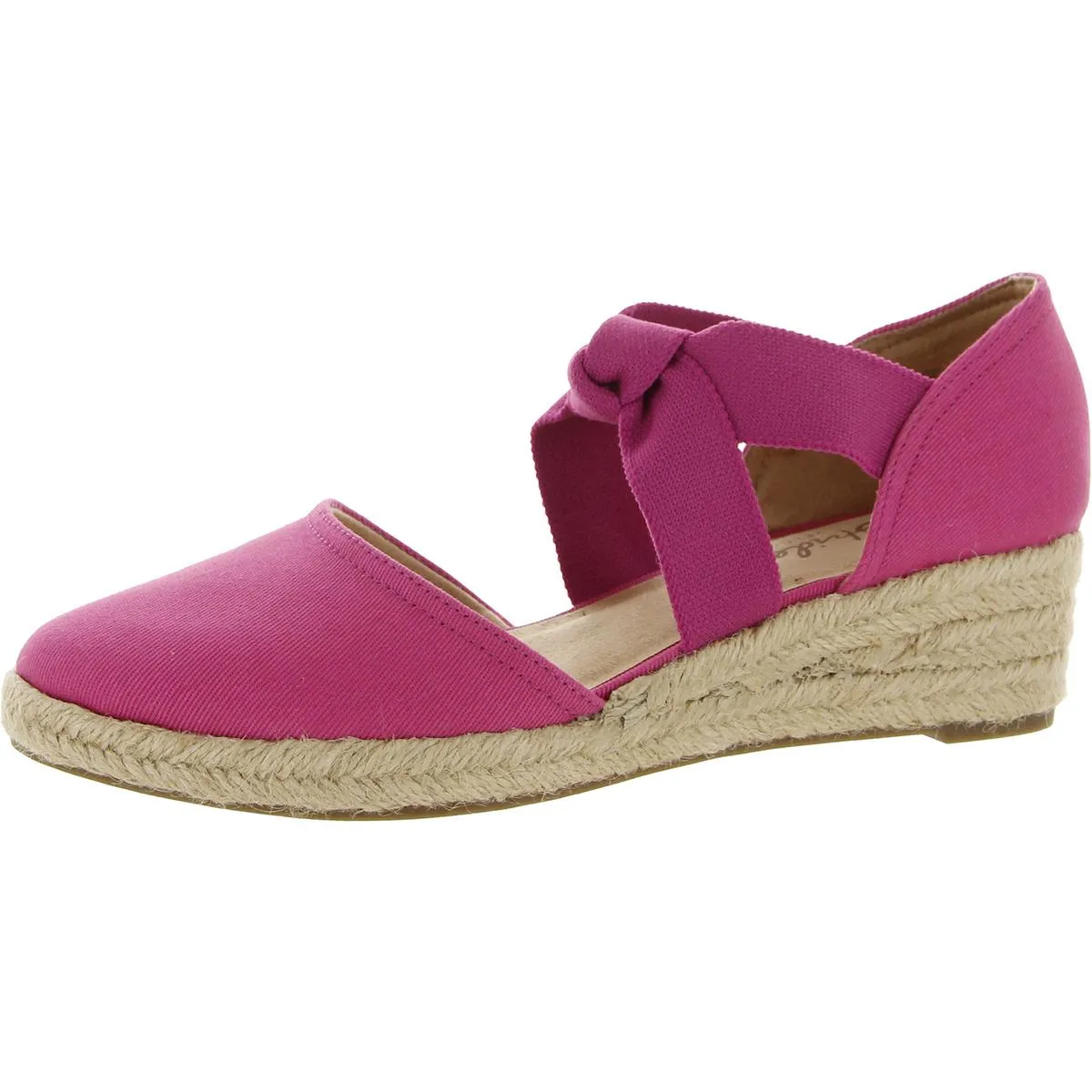 Kascade Womens Canvas Strappy Espadrilles Secure Closure Washable