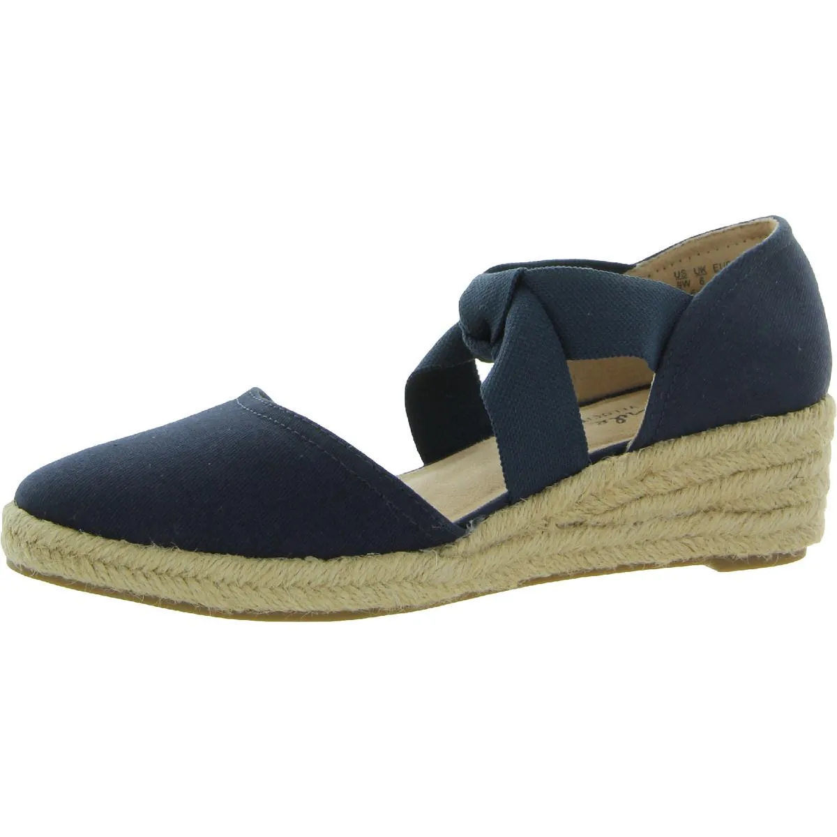 Kascade Womens Canvas Strappy Espadrilles Airflow channels