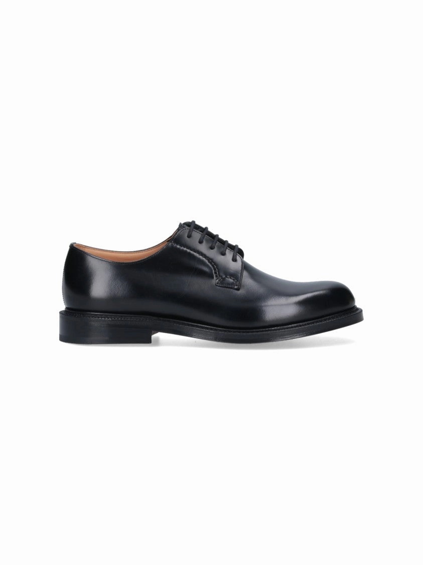 Shannon" Derby Shoes ?C Black Stretchable Material