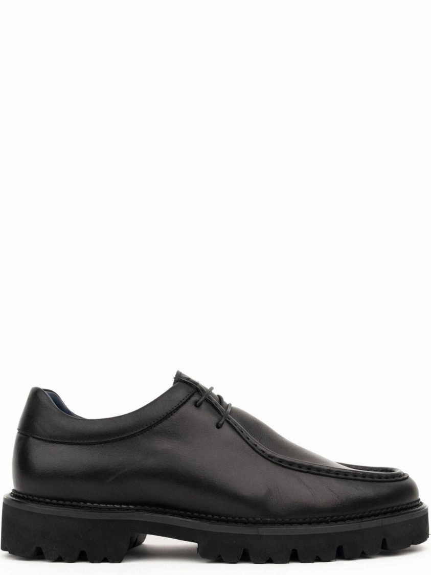 Form Shade Casual Black Closed Flats Formal Shoes