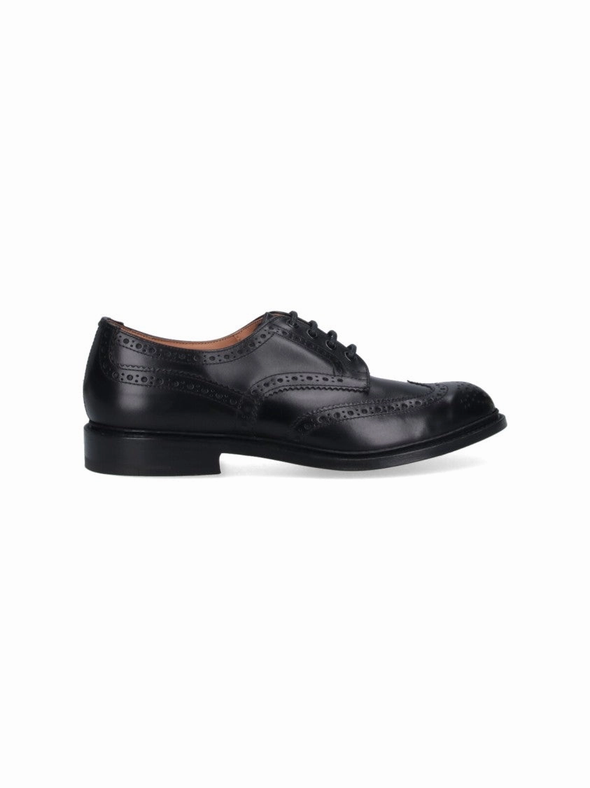 Bourton" Derby Shoes Black Understated Edge Easy Match
