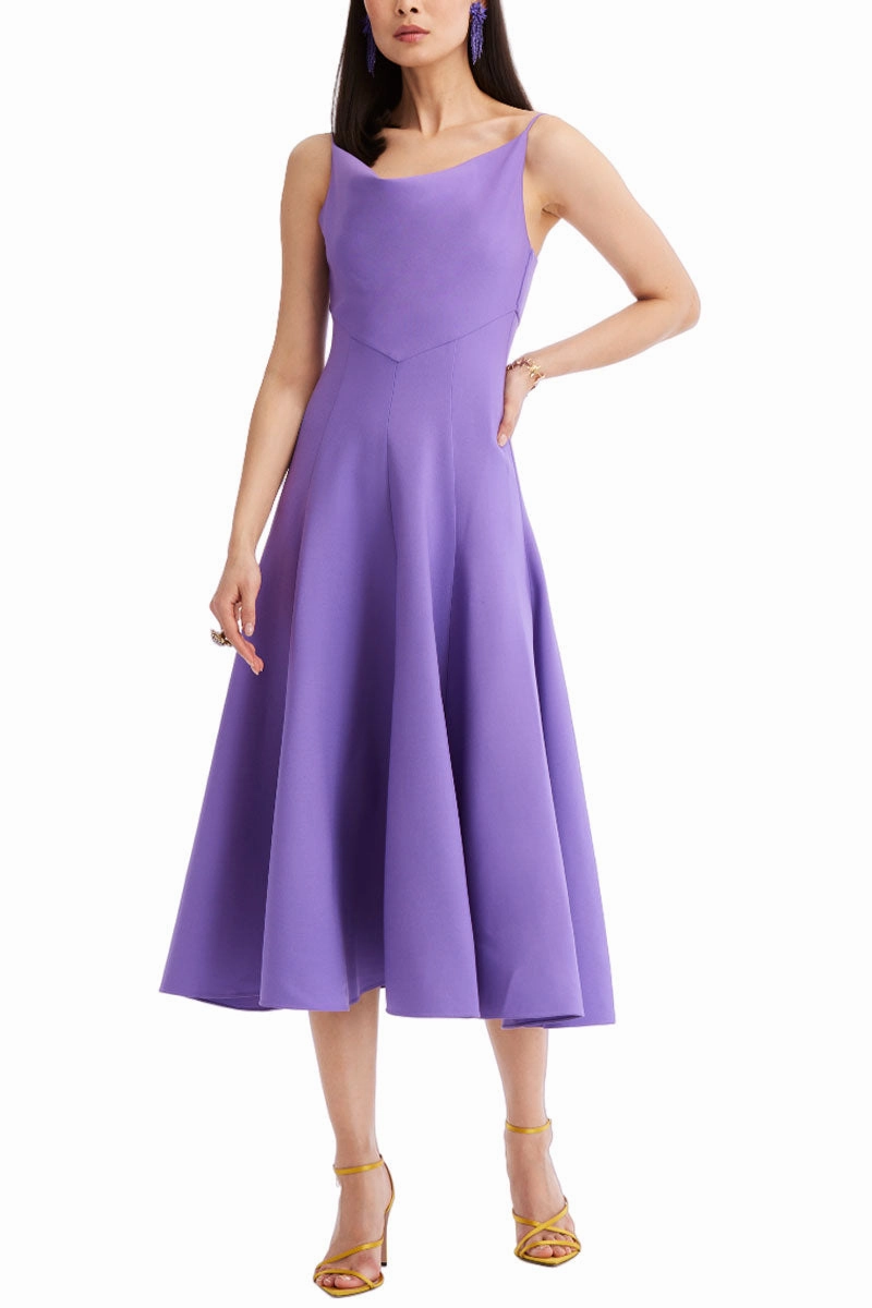 Cowl Neck Midi Dress Happy Soul