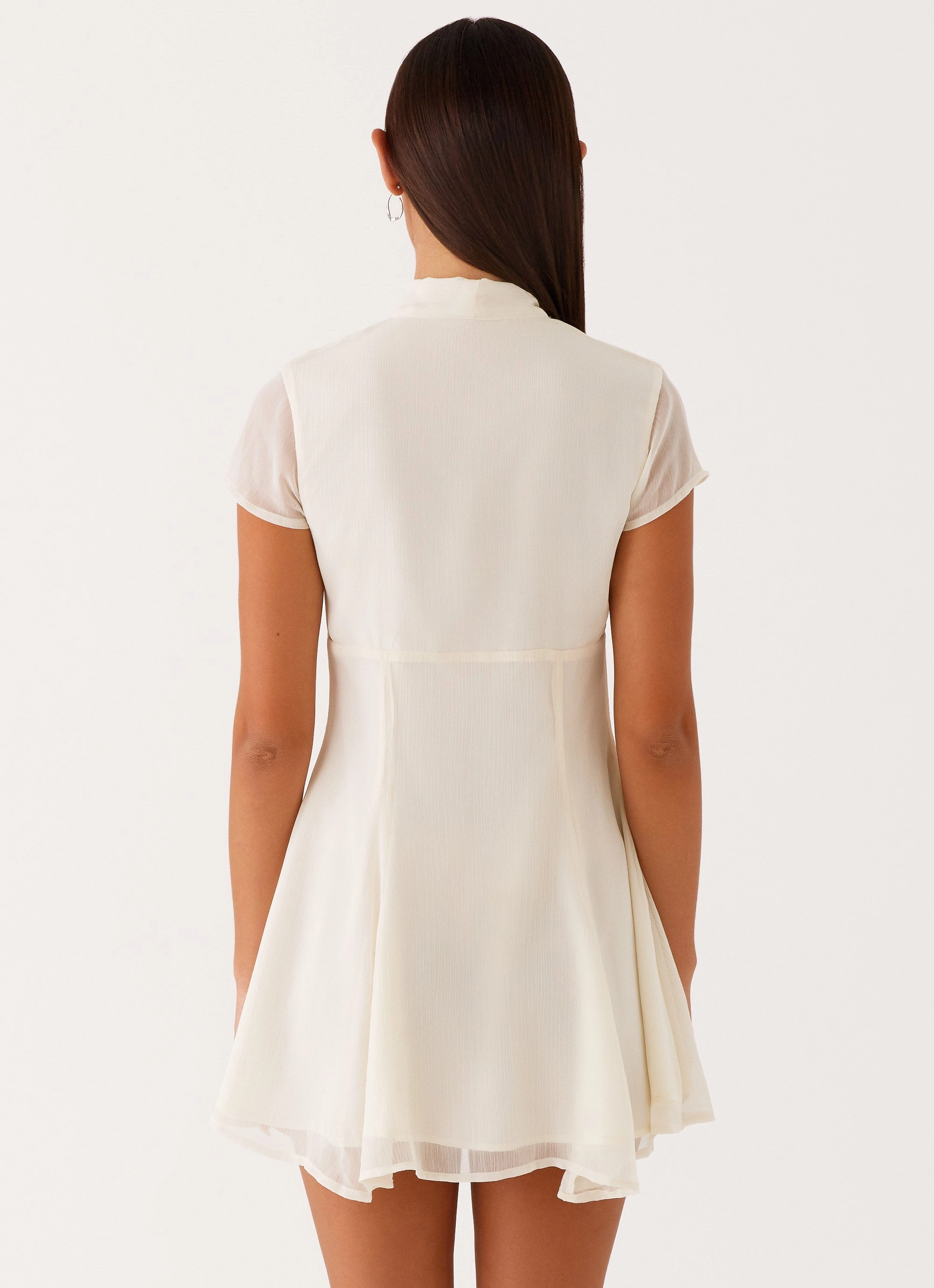 Karling Mini Dress - Ivory Jewel-Tone