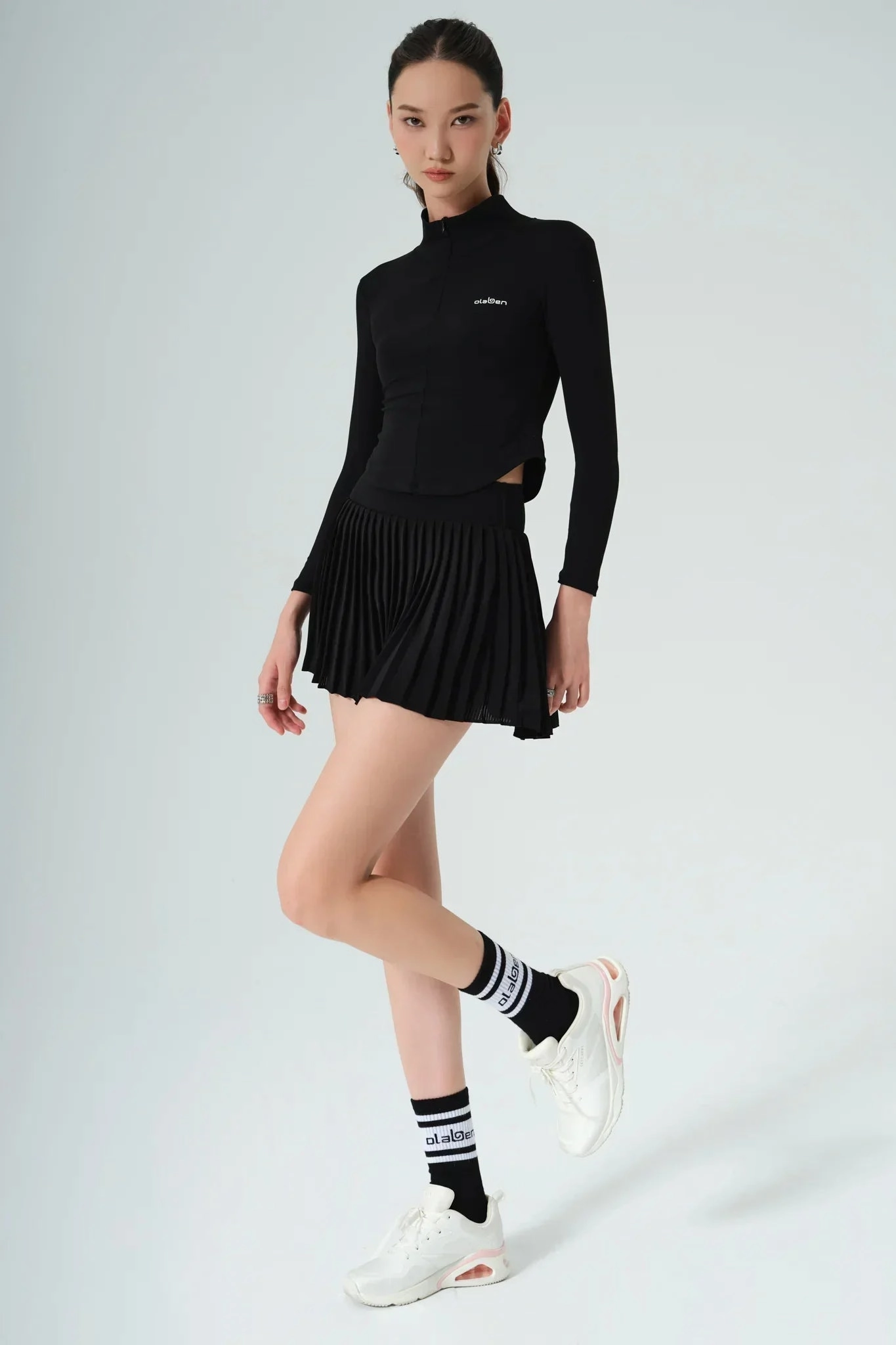 Elite Pleated Skirt - Black Daily Wear
