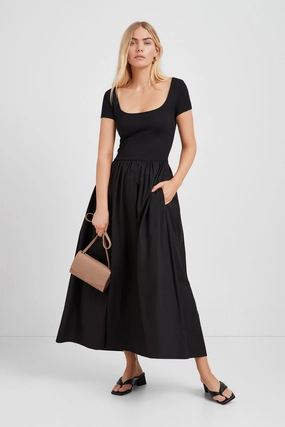 Airy Silk Form Flow Sierra Dress