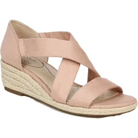 Seamless lining Siesta Womens Cushioned Footbed Slip On Wedge Sandals