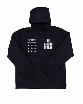 Signature Anorak - Black Adaptive Tension Bands Ventilated Back Panel