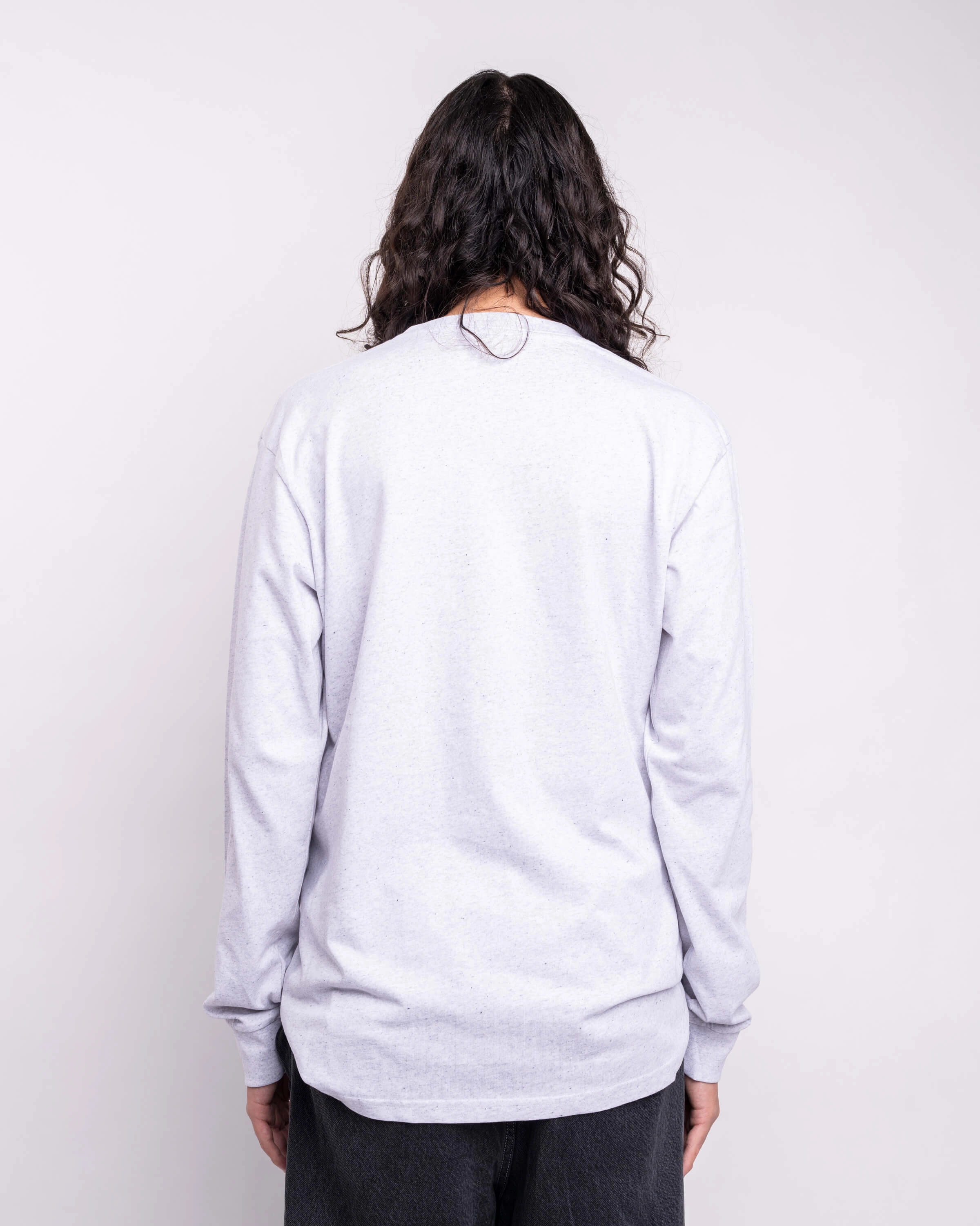 Signature Long Sleeve - Ash White Easy Care Fabric