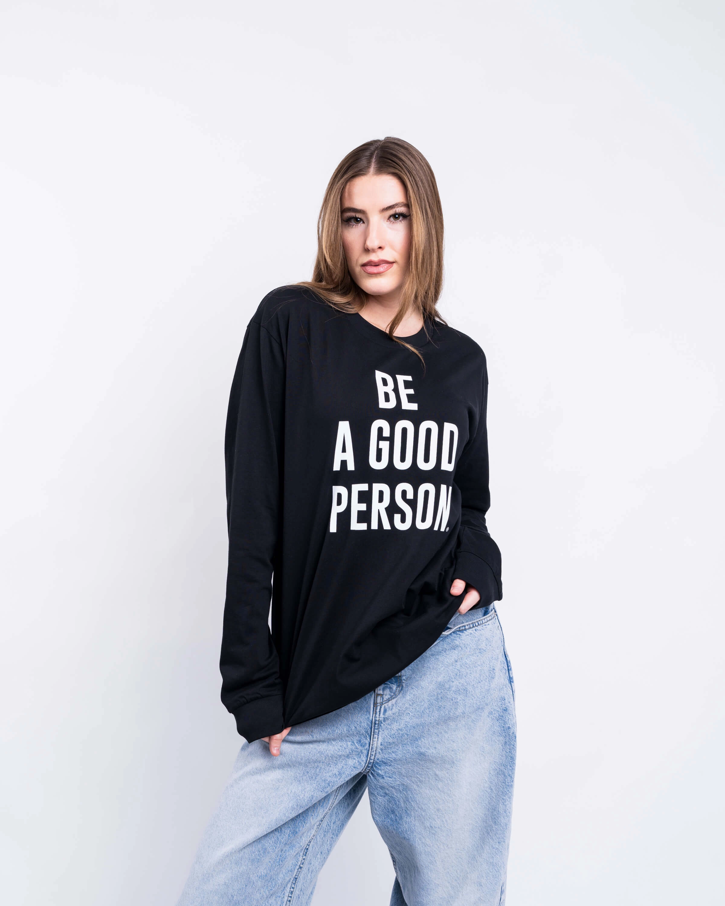 Easy-Going Style Signature Long Sleeve - Black