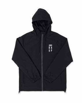 Multi Use Piece Signature Windbreaker - Black