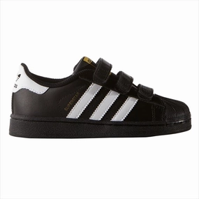 Customizable Fit Mechanism Trail Look adidas Superstar Sneakers Black/White