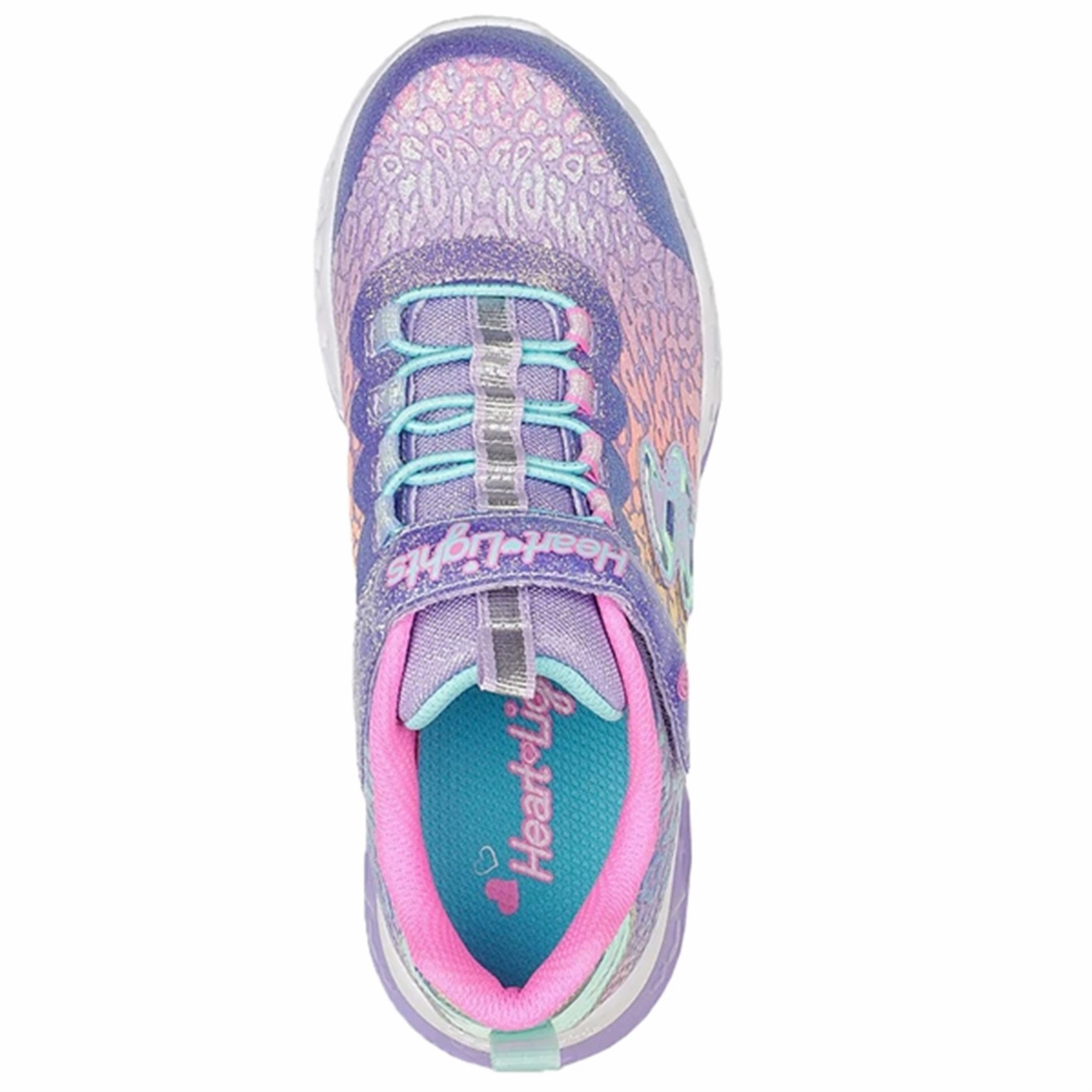Skechers Flutter Heart Lights Sneakers Love Wild Lavender Multicolor Smart stability Flexible Insole