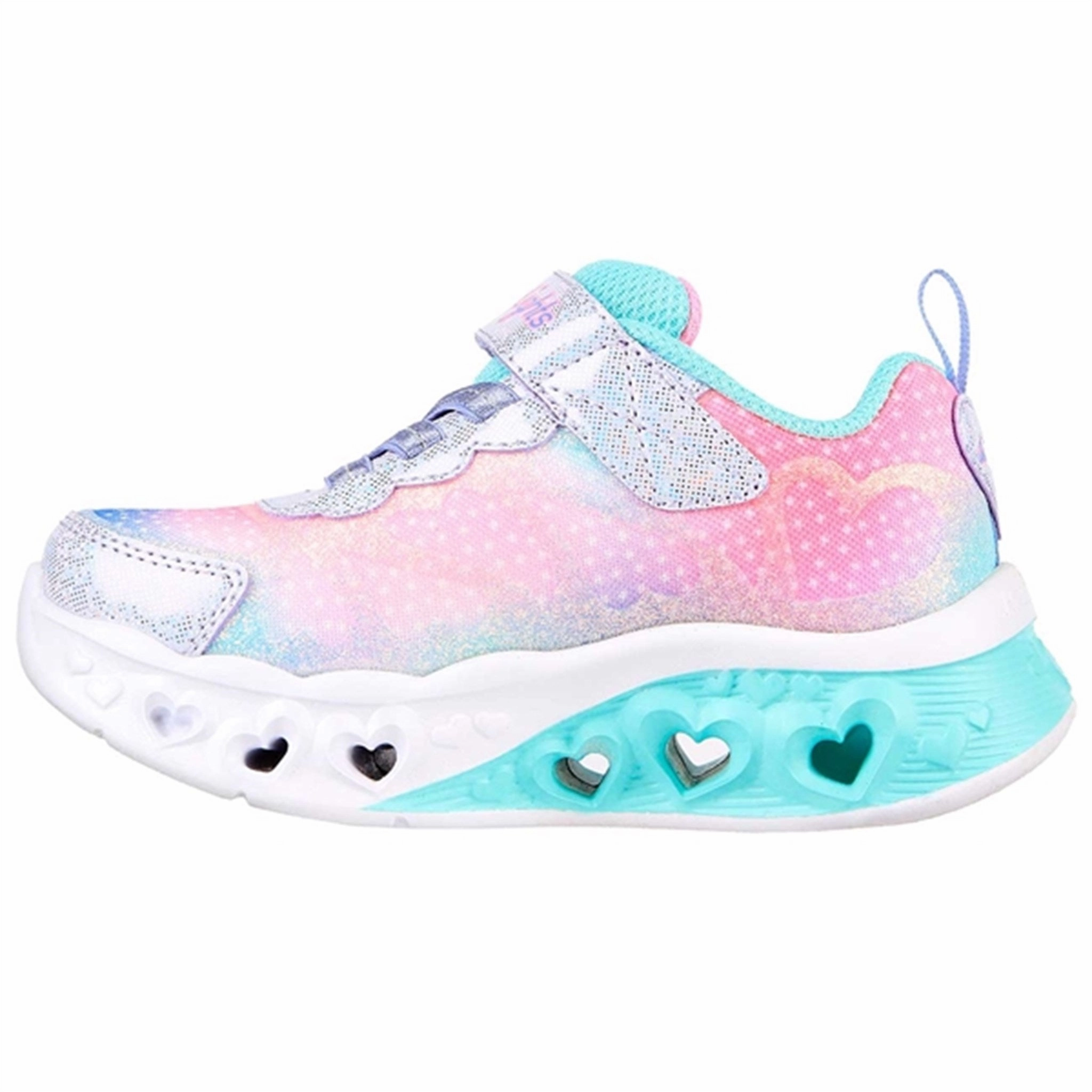 Skechers S-Lights Heart Lights Flutter Sneakers Simply Love Commuter Choice Lightweight Outsole