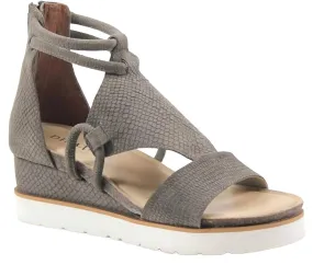 Air Circulation Women's Clover Wedge Sandals In Snakeskin Taupe