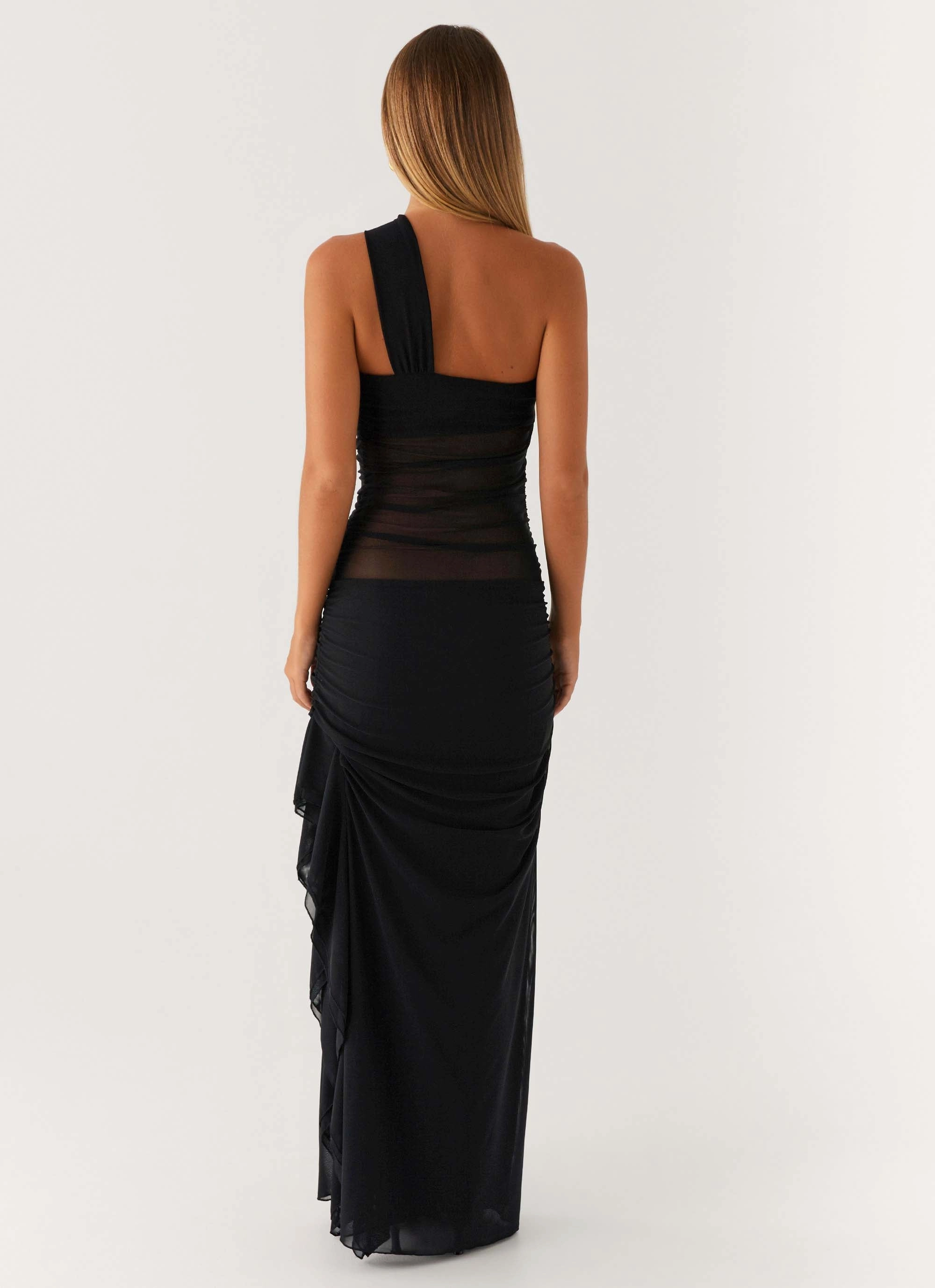 Fiona Maxi Dress - Black Edgy vibes