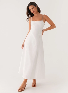 Simple yet sophisticated gown Urban Chic Noosa Midi Dress - White