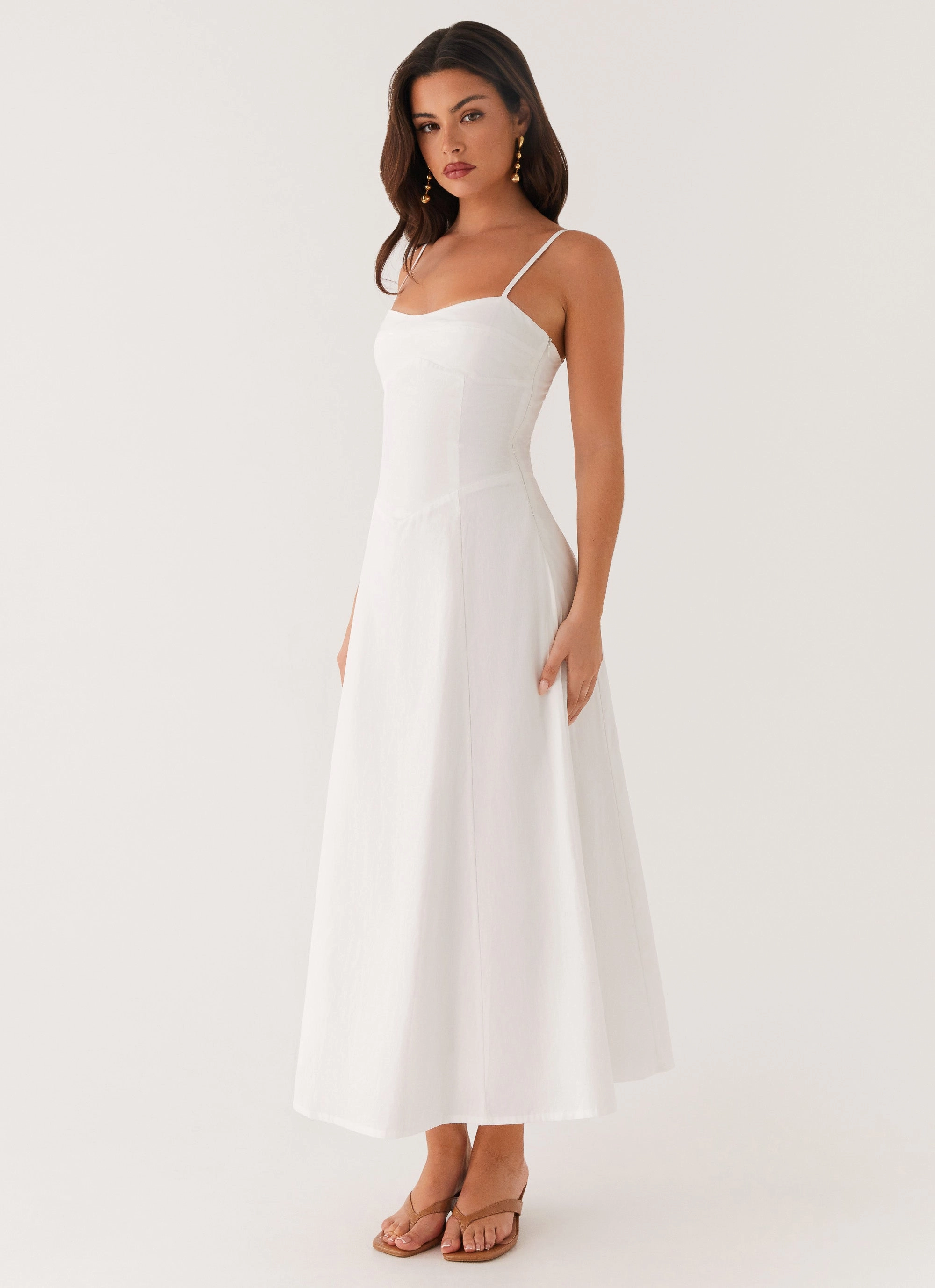 travel mode Noosa Midi Dress - White