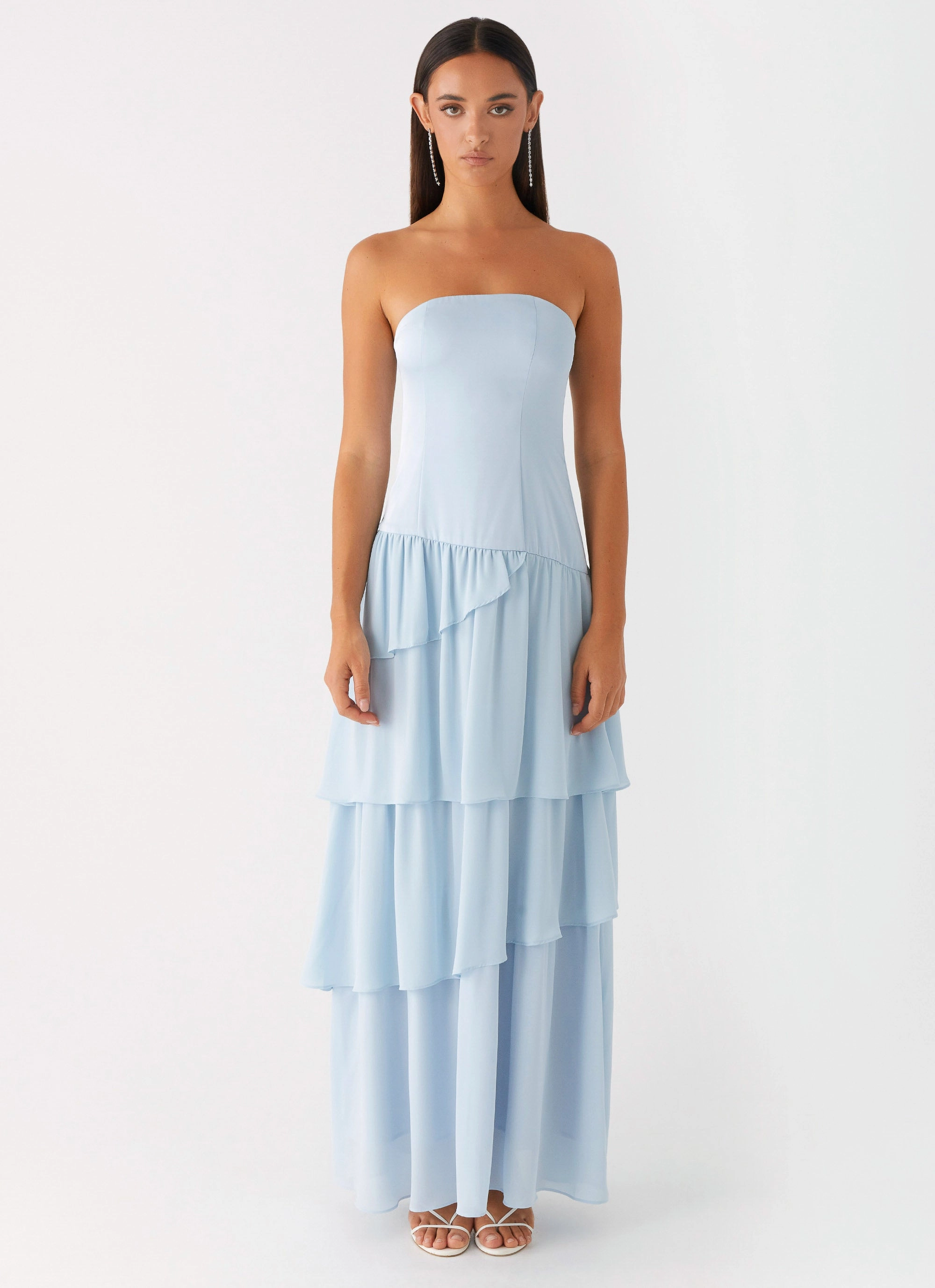 Smooth-Finish Grace Flow Our Story Maxi Dress - Pastel Blue