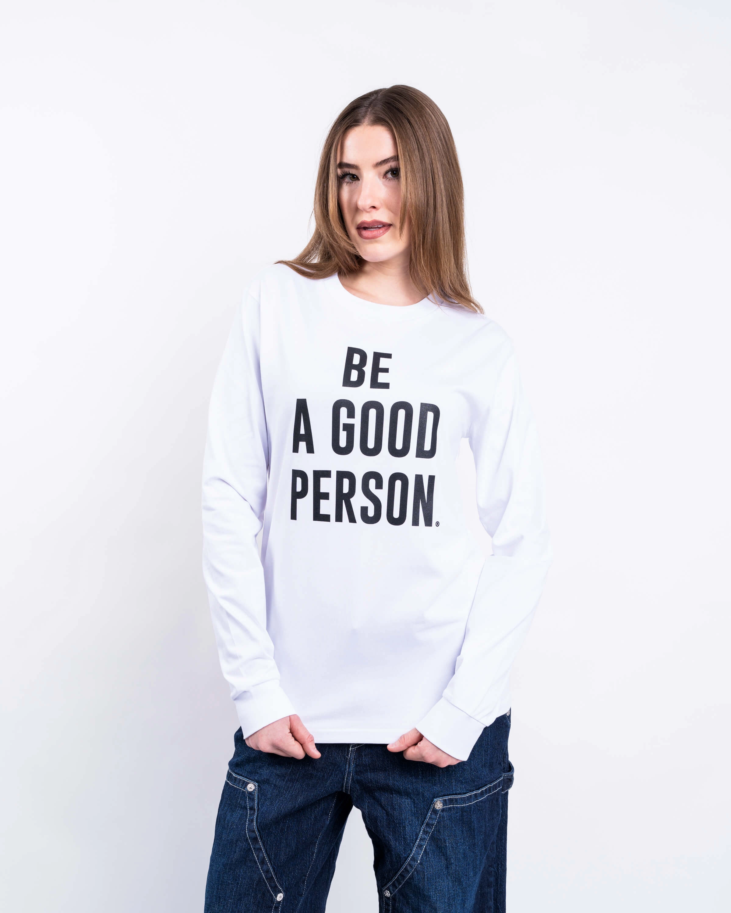 Signature Long Sleeve - White Active Layering Seasonal Comfort Style