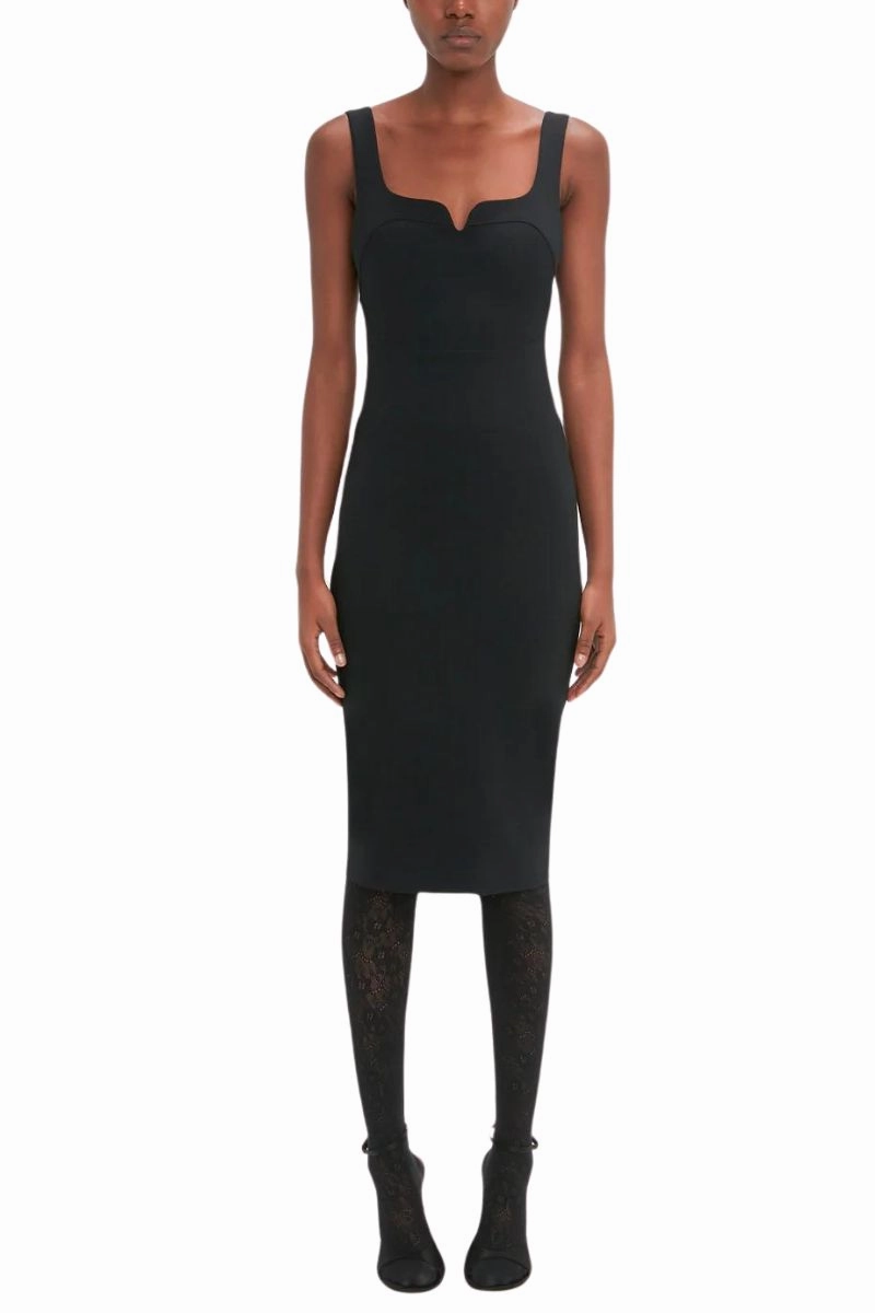 Sleeveless Fitted T-Shirt Dress Sleeve Light Practical-Style