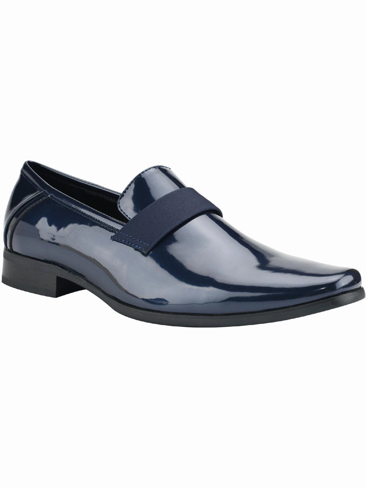 Bernard Mens Patent Leather Square Toe Oxfords Grip Sole