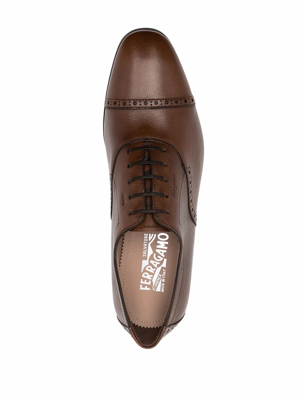 Low Tone Ferragamo Lace-Up Oxford Shoes