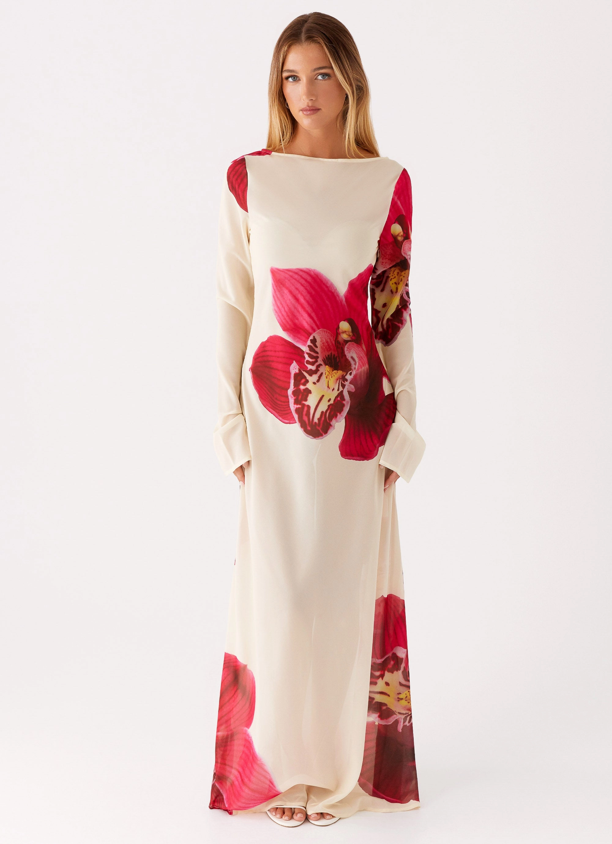 Feminine Details Climate-Adaptive Lorde Maxi Dress - Orchid Yellow