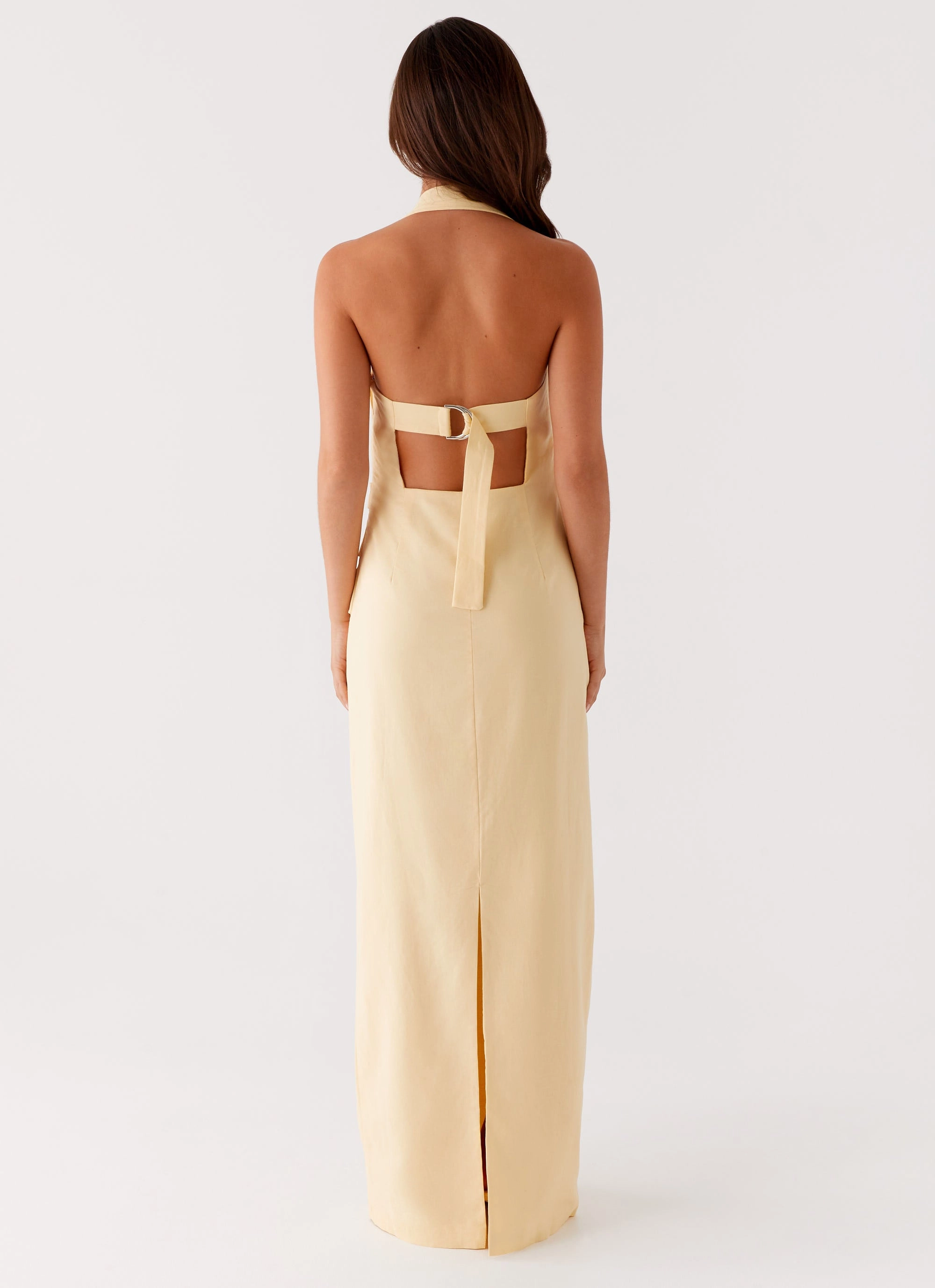 Rumour Has it Maxi Dress - Yellow Clean Texture Casual chic dress